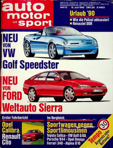 Deckblatt Auto Motor und Sport (13/1990)